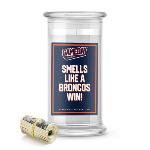 Denver Broncos Game Day Cash Candle Cheap